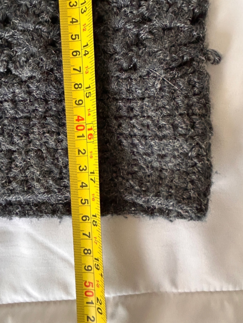 Handmade Small knitted Sleeveless Sweater Vest Cropped Gray Wool Layering - Picture 7 of 7